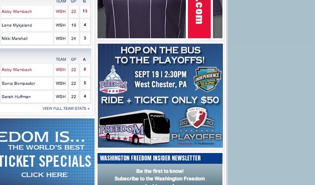 Playoff Ad Website